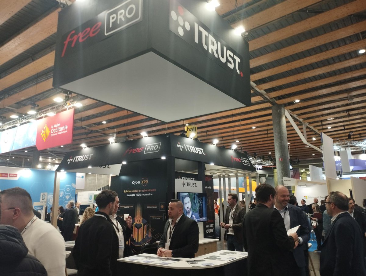 FreePro's tweet photo. MERCI … 🫶
à l’ensemble de nos experts et à notre partenaire @ITrust_CyberSec présents au @FIC_eu pour la qualité de nos échanges.
Découvrir notre Solution Cyber XPR 👉 https://t.co/n1EukBtCAm
#CyberXPR #Cybersécurité #ForumInCyber https://t.co/FpjmYdWIaS