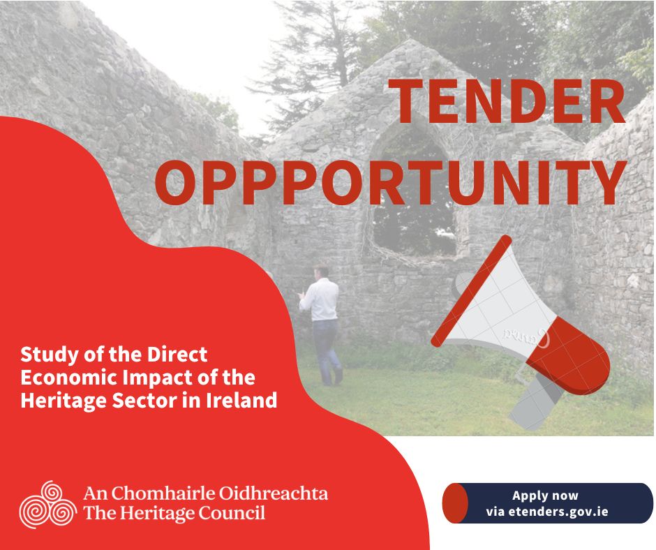 The Heritage Council seeks suitably qualified researchers to undertake a thorough analysis of the Irish heritage sector in terms of its impact on the domestic economy. ow.ly/LzsZ50R4qN2
