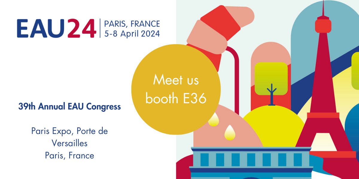 📣 One week left before #EAU24! We are waiting for you booth E36 with a lot of suprises and an interesting agenda. Feel free to stop by our booth to discover our #fusionbiopsy system and share with our teams about your needs.