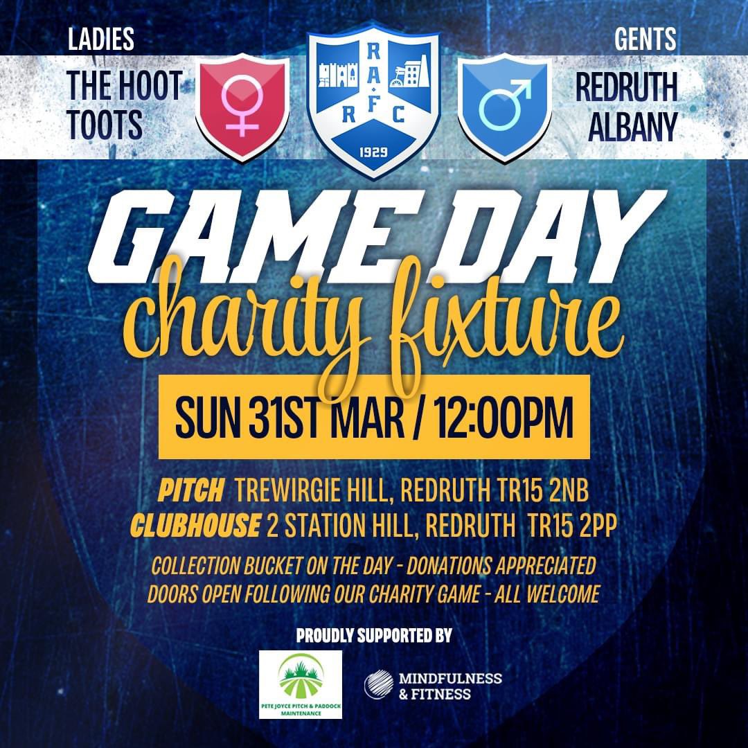 AlbanyRFC's tweet photo. This SUNDAY 31st March sees a revival of the #ElbowKnee v the ladies team of Hoots Toots. fancy dress for the men & adapted rules make for a fun game & it’s all for charity. have an egg-citing time @ Easter & watch some #EggChasing @fyb_rugby @RFU @Cornwallrugby @CornwallSport https://t.co/OCIhKkKjh2