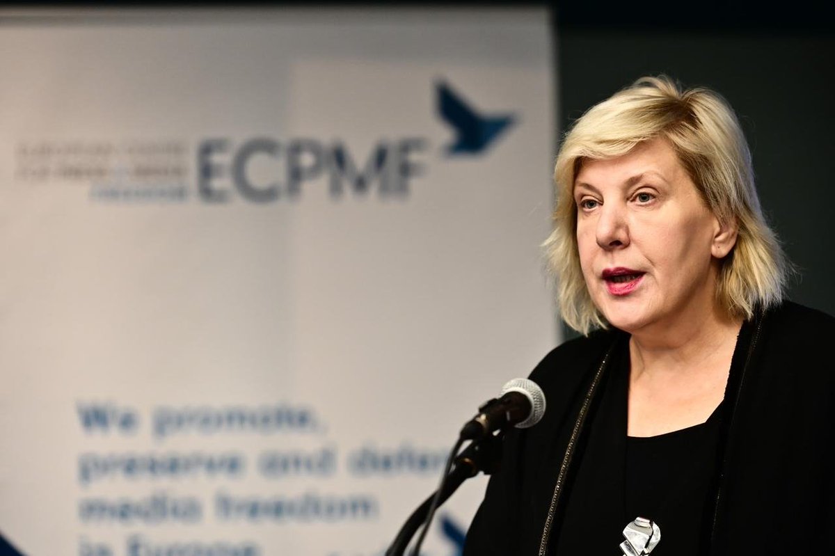 Special thanks to a special woman! This week marks the end of the 5-year mandate of Council of Europe @CommissionerHR – @Dunja_Mijatovic. We, at ECPMF, would like to extend our heartfelt recognition and thanks to her for her work on human rights, rule of law and democracy ⬇️