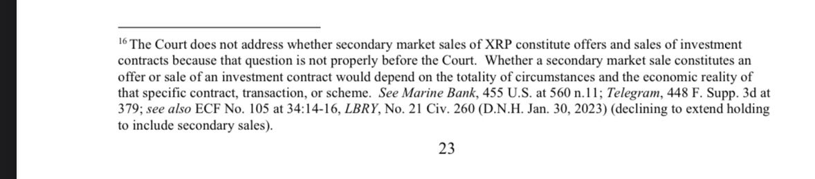 XRP Secondary Market Sales