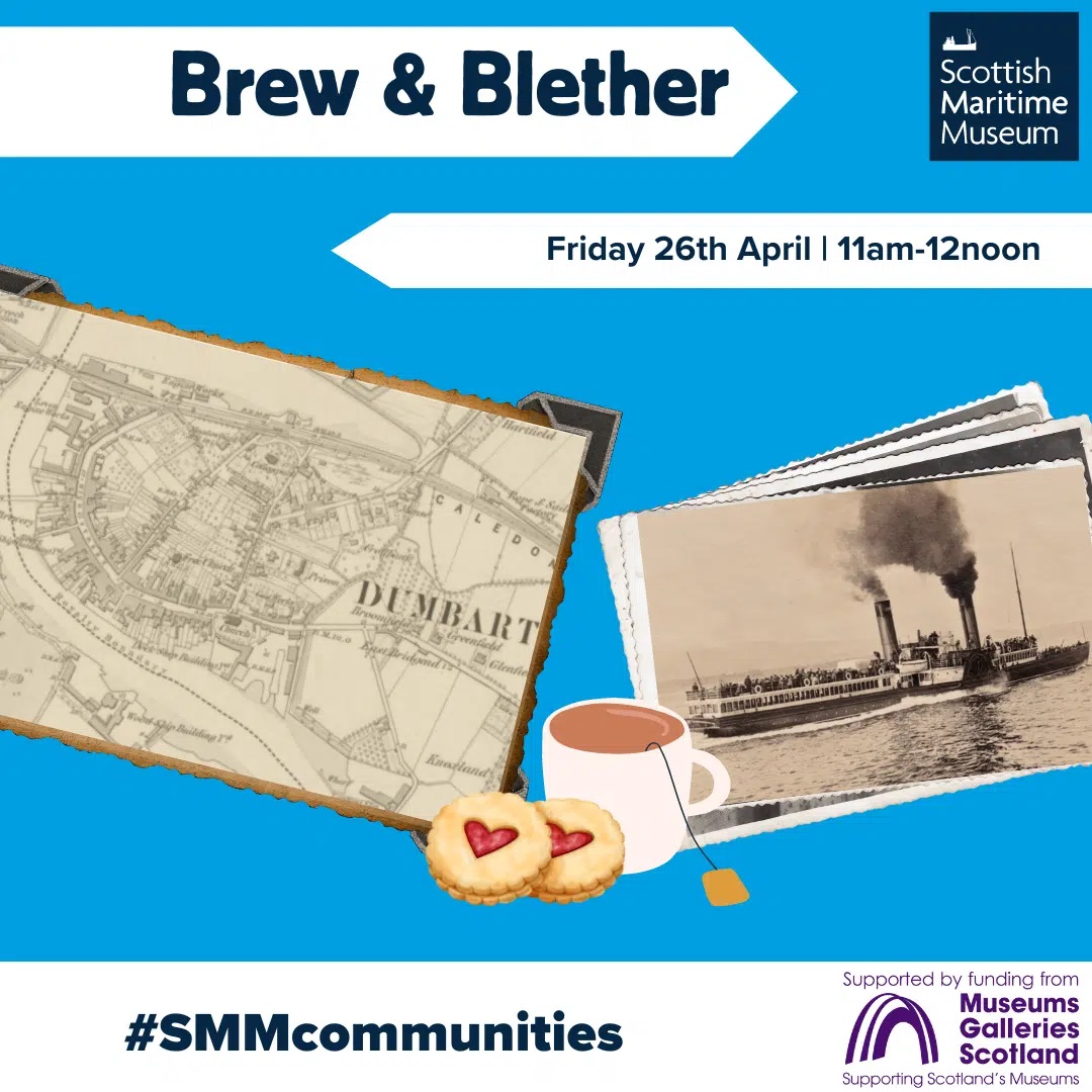 𝗕𝗿𝗲𝘄 𝗮𝗻𝗱 𝗕𝗹𝗲𝘁𝗵𝗲𝗿
Drop into Denny Tank to share stories of Dumbarton’s past and the changes over the years. Come along and meet some new people and grab yourself a brew. We’ll have old photos and maps to share your memories of Dumbarton. FREE to attend. #DennyTank