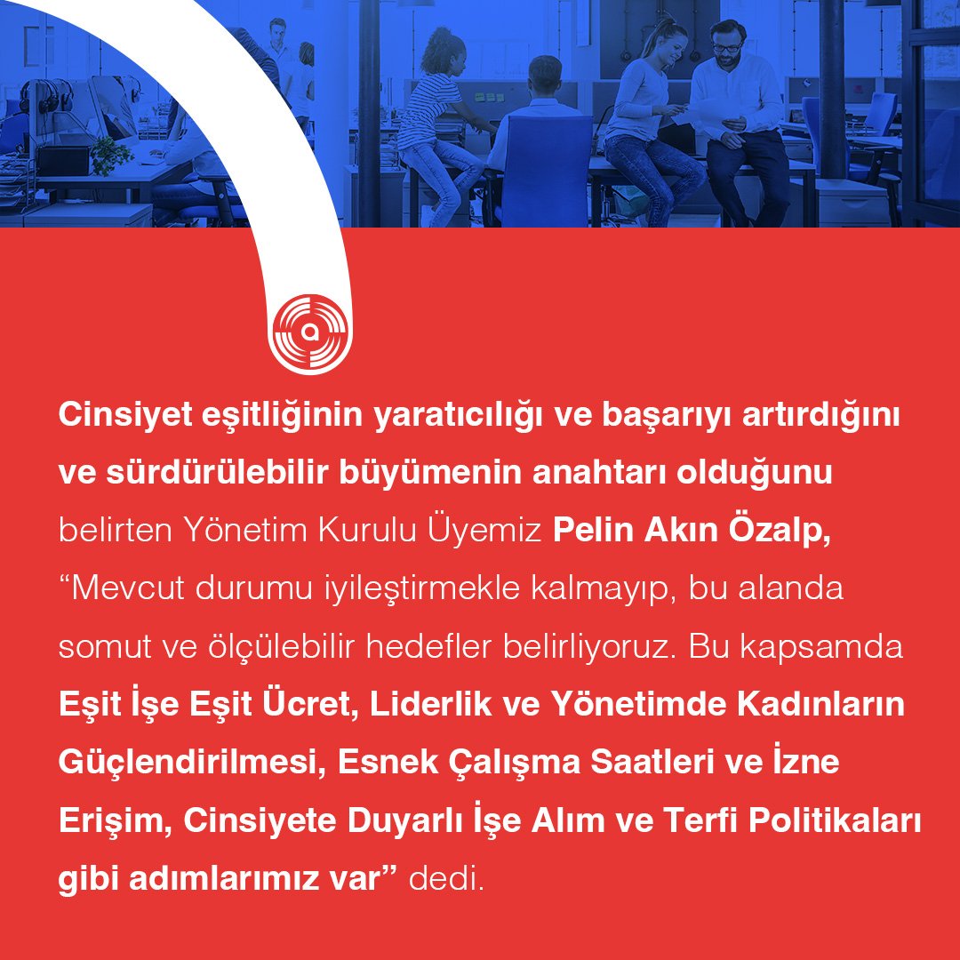 Kadın ve erkek çalışanlarımıza eşit haklar tanımayı temel prensibimiz olarak konumlandırıyoruz. Türkiye’de Birleşmiş Milletler Kadınların Güçlenmesi Prensibi’ni (WEPs) imzalayan ilk holding olarak, şirketimizde cinsiyet eşitliğini sağlamak için adımlar atıyoruz. 🙌 #Akfen