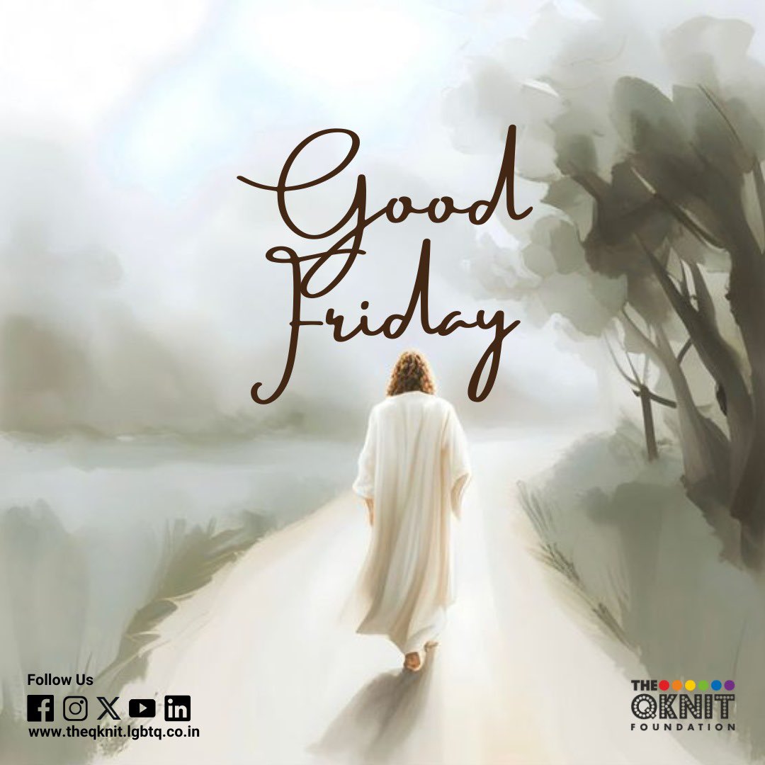 May the spirit of Good Friday bring hope and renewal for all. Have a blessed Good Friday. #theqknit #qknitfoundation #goodfriday #hope #friday #bless #blessed #blessings #lgbtqia #lgbtqiaplus #good #goodvibes #holy #holyweek