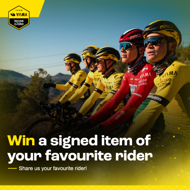 Who is your favourite rider of Team Visma | Lease a Bike?

Tell us now and have a chance to win a signed item of your favourite rider!
