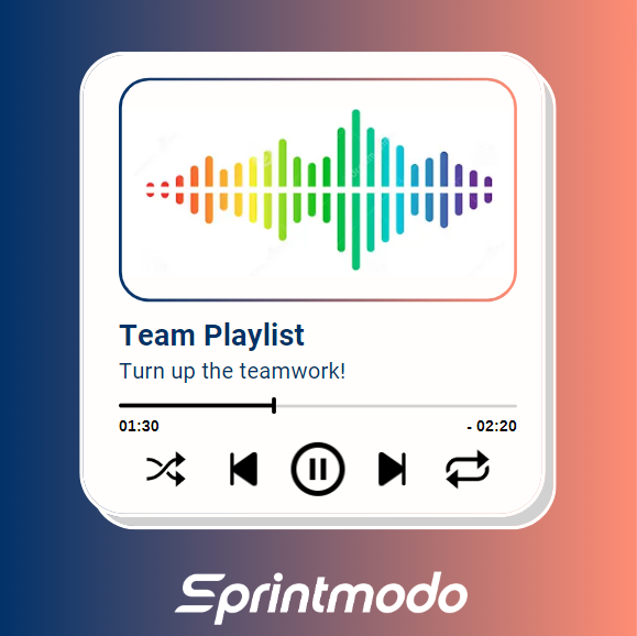 sprintmodo's tweet image. Teams that have strong personal connections at work are &amp;gt;2 x more likely to be engaged, and &amp;gt;3 x more likely to have satisfied customers😎
Turn up the teamwork by having your team share their favourite songs on a shared @Spotify or @YouTube playlist🎵#HighTeamPerformance #Culture