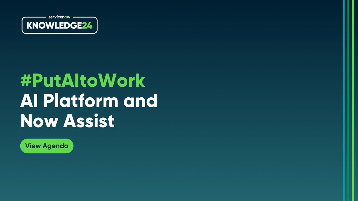 Heading to Knowledge 24? Check out our AI Platform and Now Assist Suggested Agenda for some of our most anticipated sessions this year! spr.ly/6012Zigeq