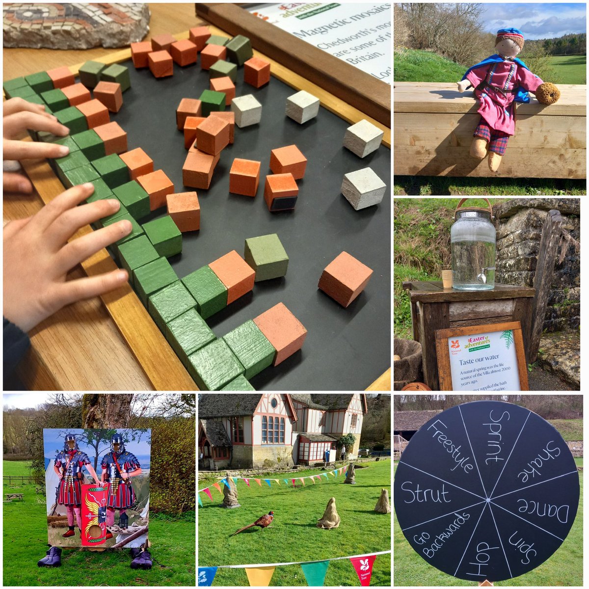 The Easter Weekend has arrived. Hop on the trail where you can make mosaics, dress up, race around the chariot arena, enter the puzzle zone, 'fight' a Roman soldier, and so much more. There will also be crafts, historical characters and site guides. #FamilyFun #EasterWeekend