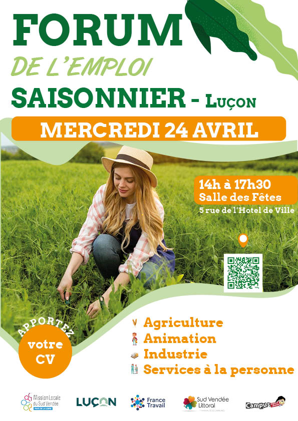 Le Forum de l’Emploi Saisonnier est de retour avec + 𝗱𝗲 𝟲𝟬𝟬 𝗽𝗼𝘀𝘁𝗲𝘀 𝗮̀ 𝗽𝗼𝘂𝗿𝘃𝗼𝗶𝗿 pour cet été !  📅 𝗠𝗲𝗿𝗰𝗿𝗲𝗱𝗶 𝟮𝟰 𝗮𝘃𝗿𝗶𝗹 𝟮𝟬𝟮𝟰 | 𝟭𝟰𝗵 𝗮̀ 𝟭𝟳𝗵𝟯𝟬  📷#emploi
