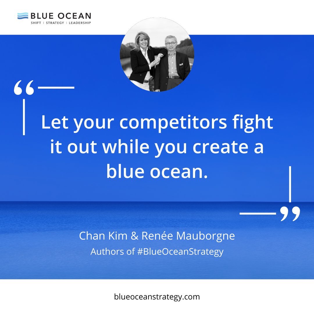 You might think it makes logical sense to enter a market with an established customer base. But chances are you'll end up fighting over those customers with bigger players with more resources. Create your own #marketspace by following the #blueoceanshift process.