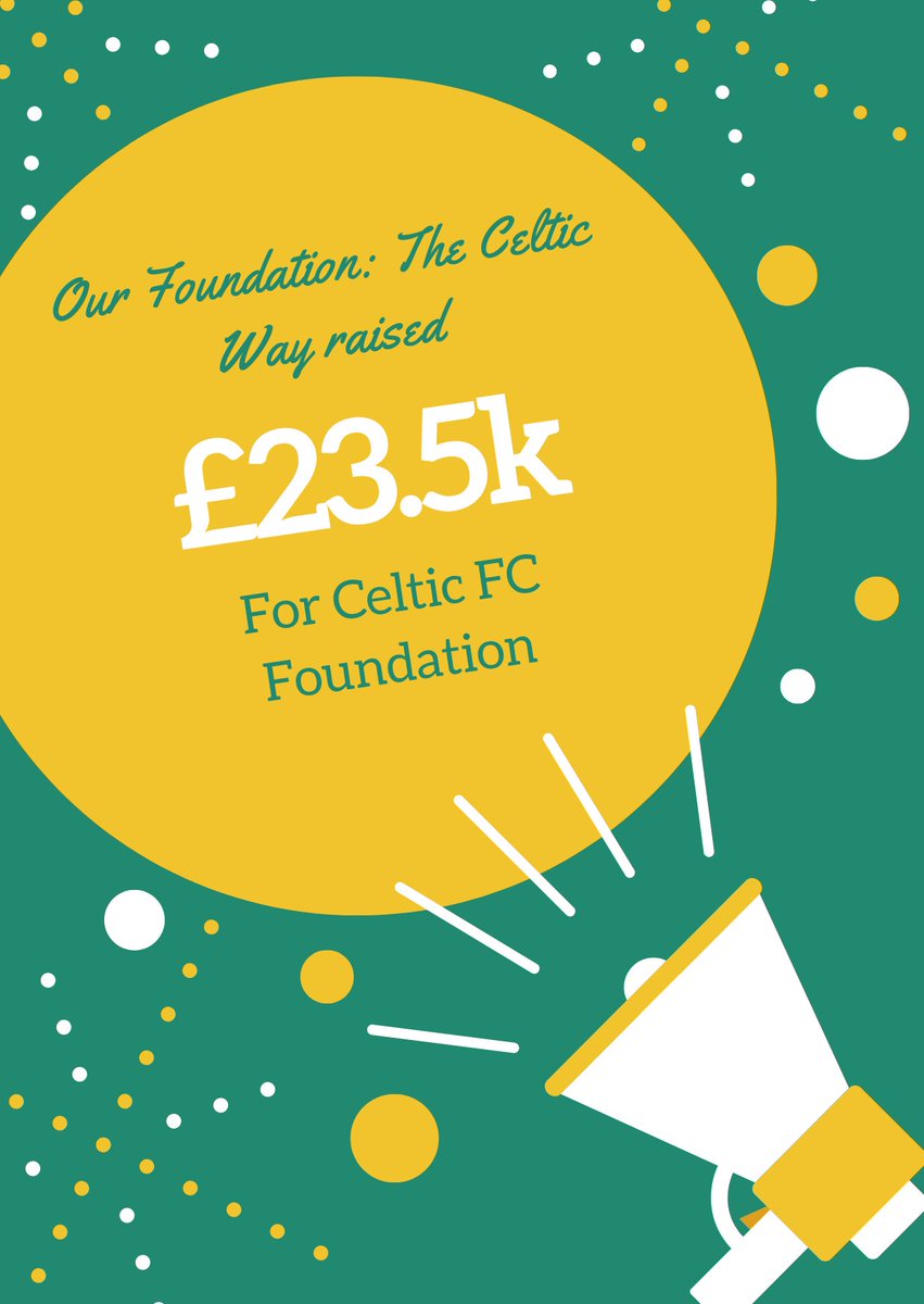 🍀 We have an announcement! 🍀 Thanks to your incredible generosity, the net proceeds of Our Foundation: The Celtic Way event are a fantastic £23,500 for @FoundationCFC Thank you to all who in any way contributed to this success- we never take it for granted 💚