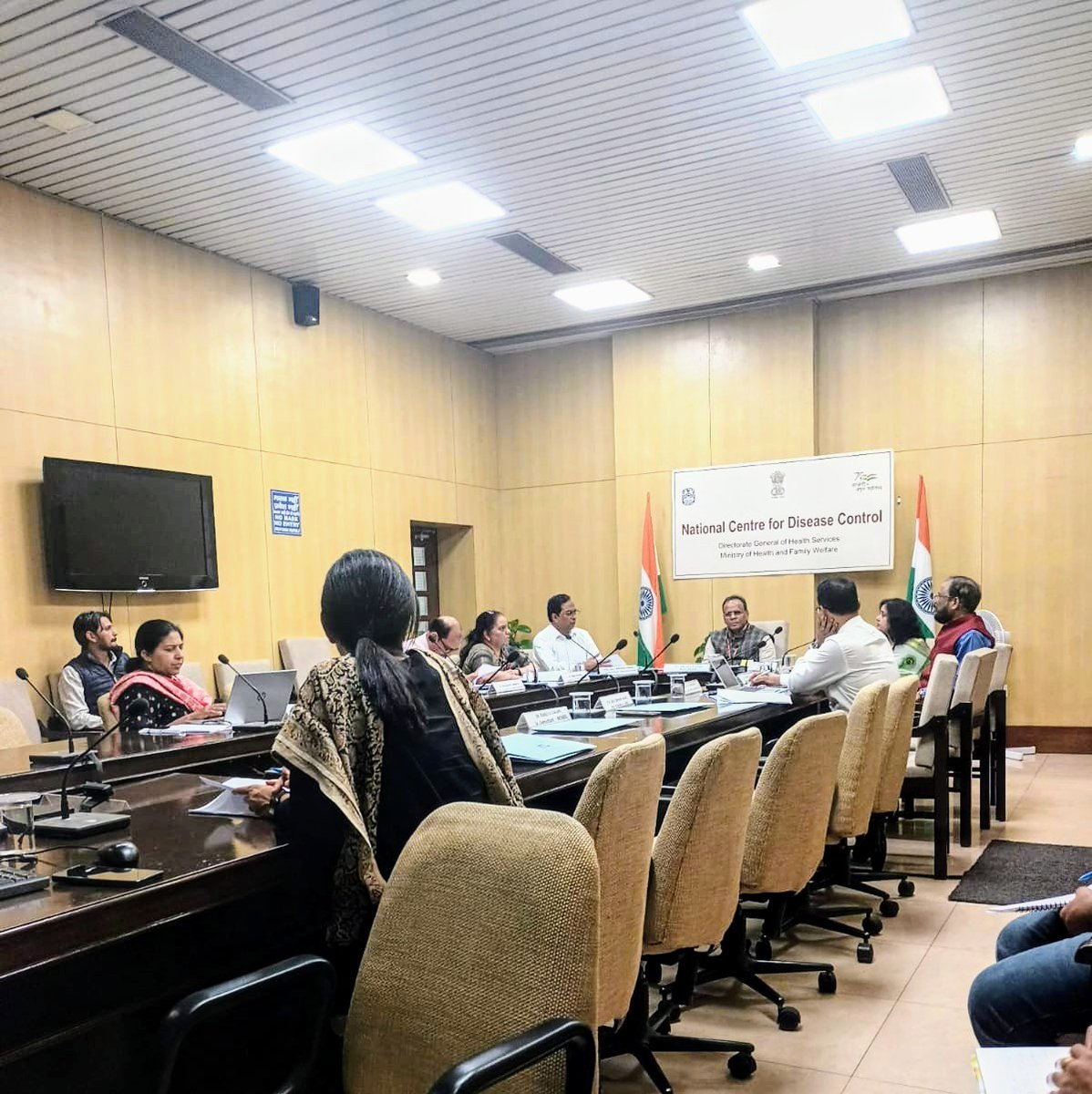 1st meeting of the Technical Expert Committee for development of the 'National Guidelines on Clinical Management of Japanese Encephalitis -2024' was held at NCDC Central Seminar Hall on 26/03/24. It was a very successful meeting enriched with discussions &: recommendations.