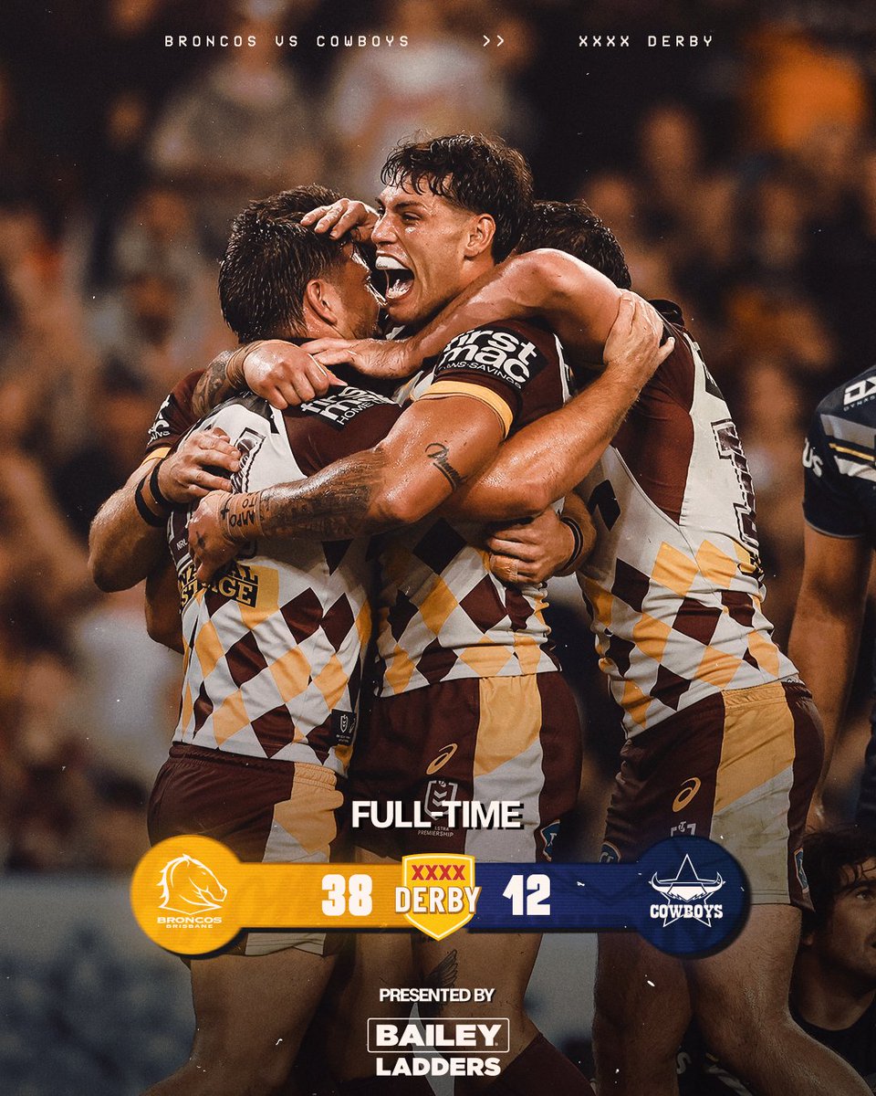 brisbanebroncos's tweet photo. 𝑻𝒉𝒊𝒔 𝒊𝒔 𝑩𝒓𝒐𝒏𝒄𝒐 𝒄𝒐𝒖𝒏𝒕𝒓𝒚 🐴 https://t.co/BfS5Uu9saf