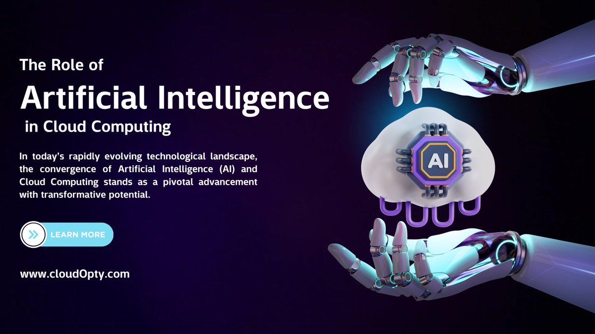 🤖 In today’s rapidly evolving technological landscape, the convergence of AI and Cloud Computing stands as a pivotal advancement with transformative potential. Read More:cloudopty.com/the-role-of-ar… #CloudOpty #cloudcomputing #cloudserviceprovider #google #cloud #article #blog