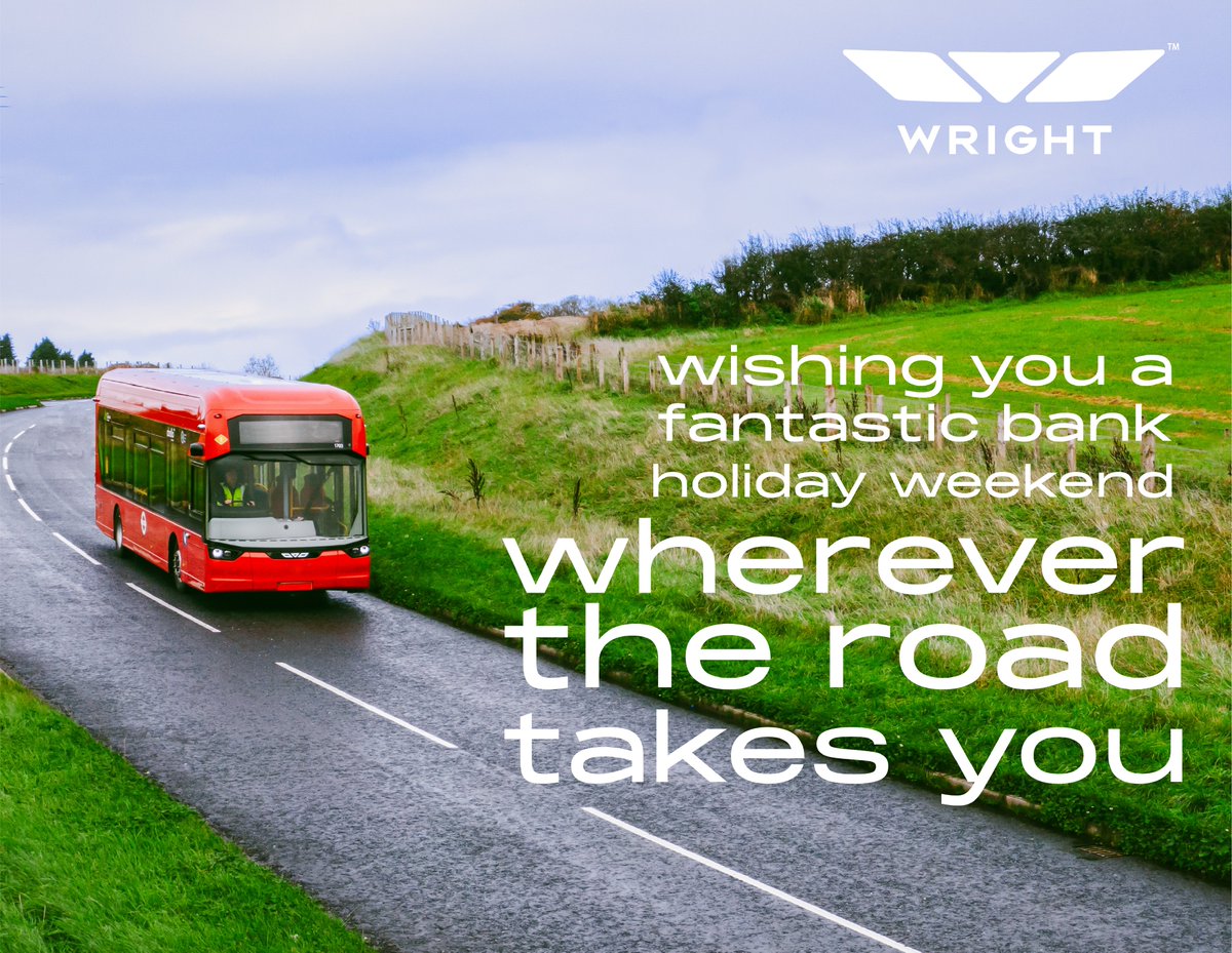 Wishing all of our colleagues, customers and friends a fantastic bank holiday weekend. #Wrightbus #DrivingAGreenerFuture #EasterWeekend #Decarbonisation #ElectricBus #HydrogenBus