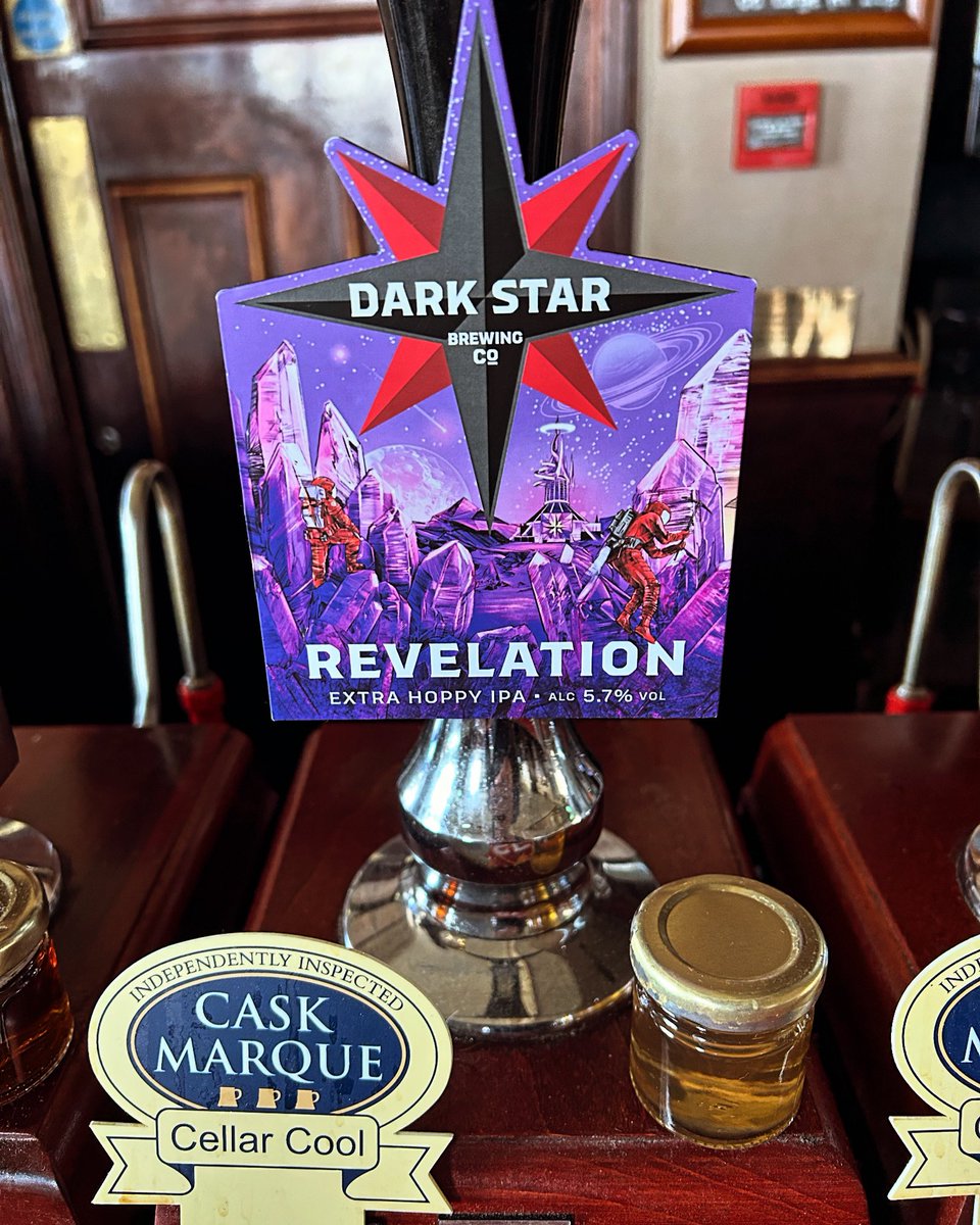 @Darkstarbrewco Revelation Extra Hoppy IPA 5.7% 🍺 on tap @SluiceMelton 🚂 

@caskmarque ✅
@CAMRA_Official 🍺
@CaskFinder 🗺
@RealAleFinder 🧭 

#realale #caskale #themeltonconstable #seatonsluice #caskmarque #qualityapproved #camra #caskfinder #goodbeerguide2023 #darkstarbrewco