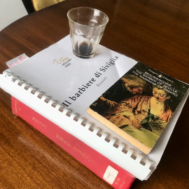 Swapping Puccini for Rossini this Easter. Excited to be on stage next week with my sensational Butterfly cast @RoyalOperaHouse, before leaping into Barber rehearsals @operahollandpk. Buzzing (and it's not just the coffee). Thank you colleagues for making this job so stimulating.