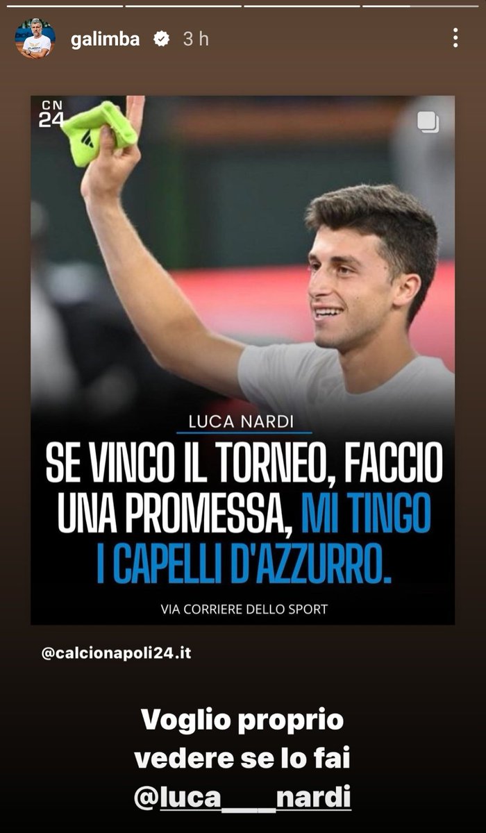 Giorgio Galimberti lancia il guanto di sfida a Luca Nardi 😂

👀 @GiuFer1997