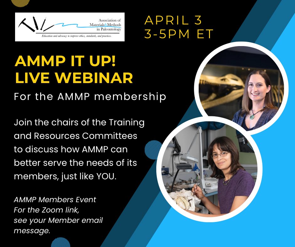 Assoc. for Materials & Methods in Paleontology tweet media