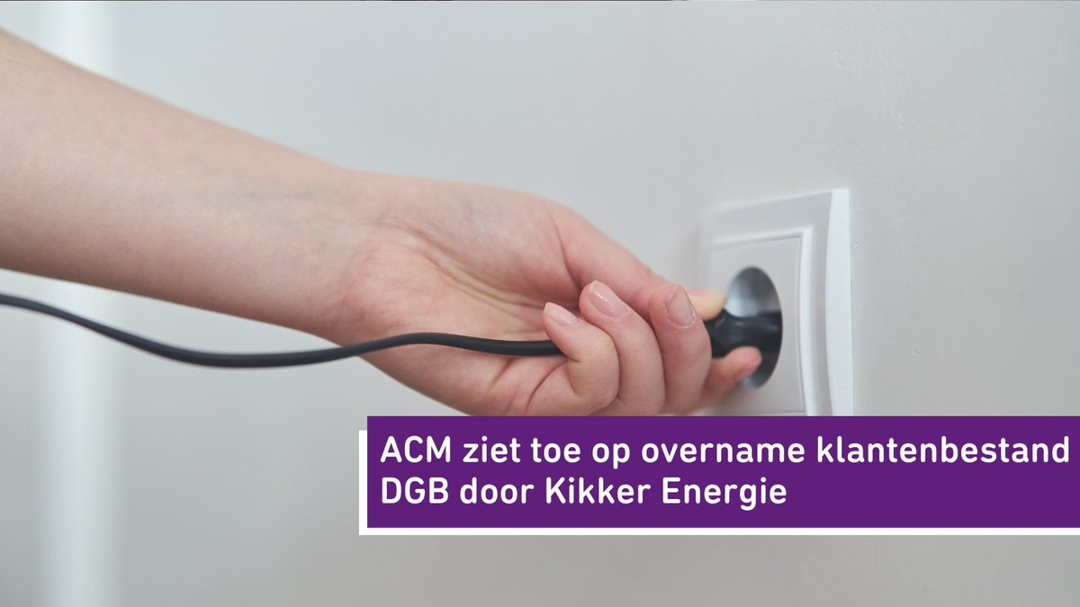 We zien er op toe dat klanten op de goede manier worden overgezet en dat alle klanten van DGB een eindafrekening krijgen.⤵️ acm.nl/nl/publicaties…