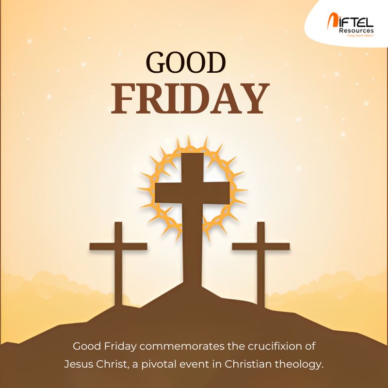 May the solemnity of Good Friday inspire compassion and kindness. #niftel #niftelresources #GoodFriday #goodfridayweek #Friday #HolyWeek