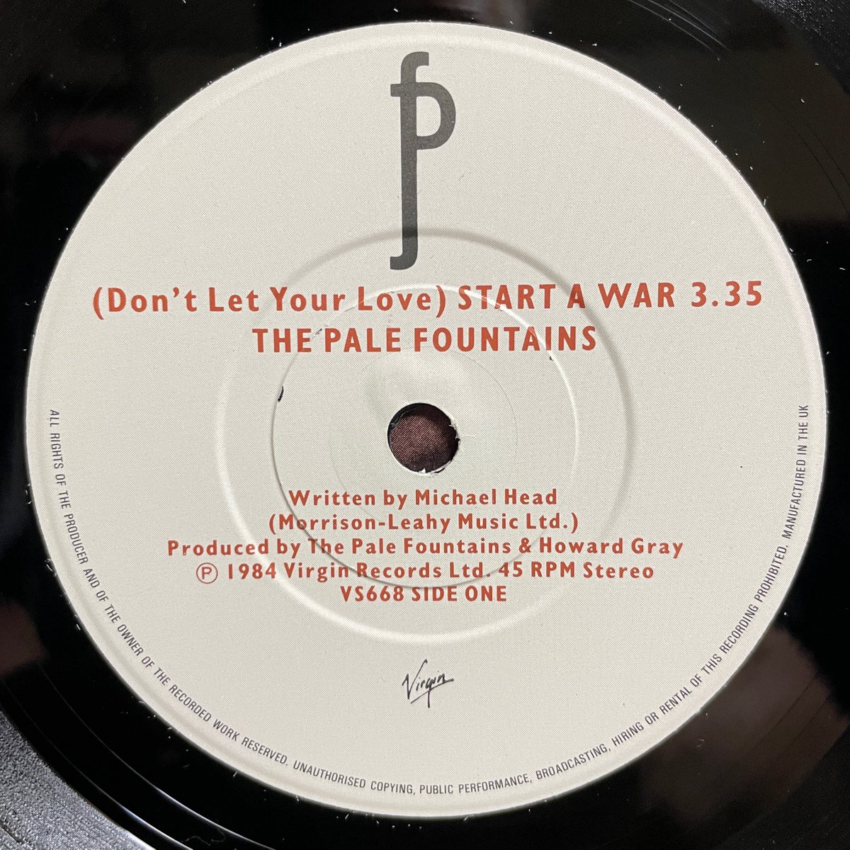 MILEHIGHCLUB202's tweet photo. ほな7いこか
THE PALE FOUNTAINS / (Don’t Let Your Love) Start A War [’84 Virgin --- VS 668]
#PacificStreet #MichaelHead #ChristopherMcCaffrey #ThomasWhelan #AndyDiagram #JohnHead #HowardGray #listeningbar #vinylbar #musicbar #レコードバー #mhc29032024
https://t.co/sAPylUMbFl https://t.co/Mgv1hCD6NX