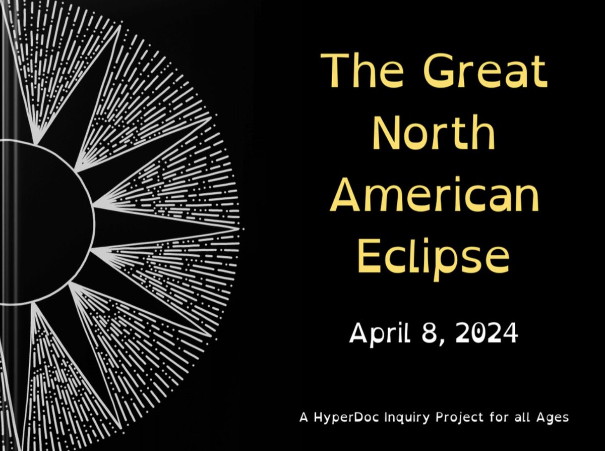 Prepare for the #SolarEclipse2024 on April 8 with this #HyperDoc lesson. Students have the opportunity to explore concepts, then create a Book Creator book showcasing what they've learned. 😎 Find it in our April Activity Journal ➡️ hubs.la/Q02r1nFq0