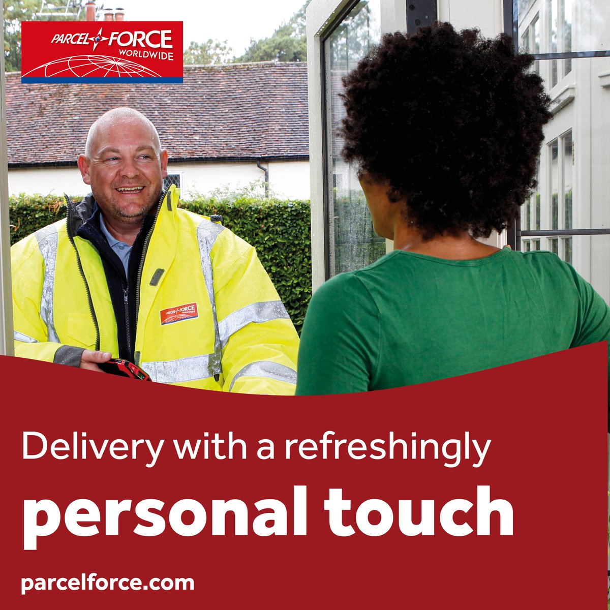 Delivery with a refreshingly personal touch Book and send online with Parcelforce: ms.spr.ly/6014cQdeq