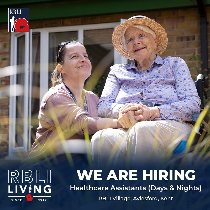 Looking for an exciting new role in care? You could be part of our fantastic team providing high-quality support to enhance the lives of our resident veterans. 🏡🤝 Contact our recruitment team at care.recruitment@rbli.co.uk or call Sam on 01622 795948
