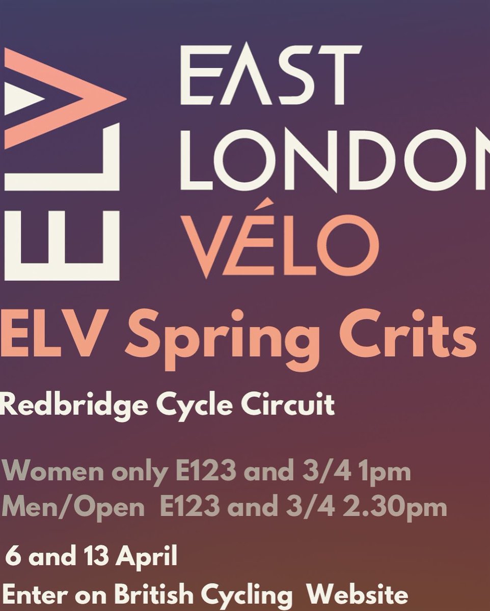 Early entry closes Thursday <a href="/EastLondonVelo/">East London Vélo</a> @TheHoggenberg