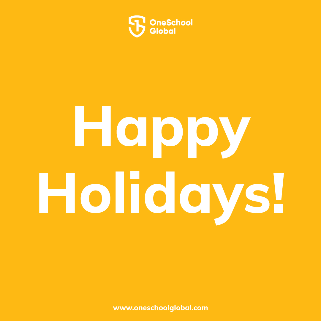 Wishing all our students and staff a happy and enjoyable holiday! Enjoy the break, it is well deserved!