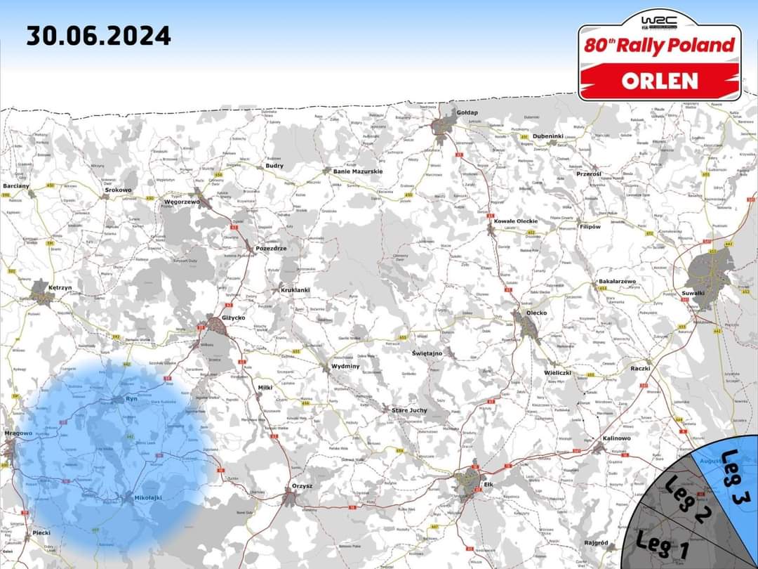 Jest już plan odcinków na 80. ORLEN Rajd Polski 🔥🔥 Karnety też już w sprzedaży, więc można planować 💪 Nie mogę się doczekać powrotu WRC do Mikołajek! 🤩 A na razie patrzę na Safari - Kajto po problemach na OS4, ale wciąż w top3 WRC2 Challenger