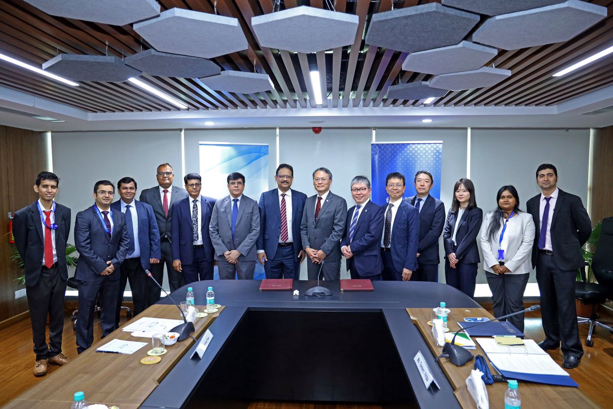 ecgclimited's tweet photo. ECGC Limited (ECGC), India's leading Export Credit Agency (ECA), and Nippon Export Investment Insurance (NEXI), Japan's export credit agency, have signed a Reinsurance Framework Agreement to boost support for exports by India-affiliated companies in Japan and vice versa.
@DoC_GoI https://t.co/8EZM3vcau0