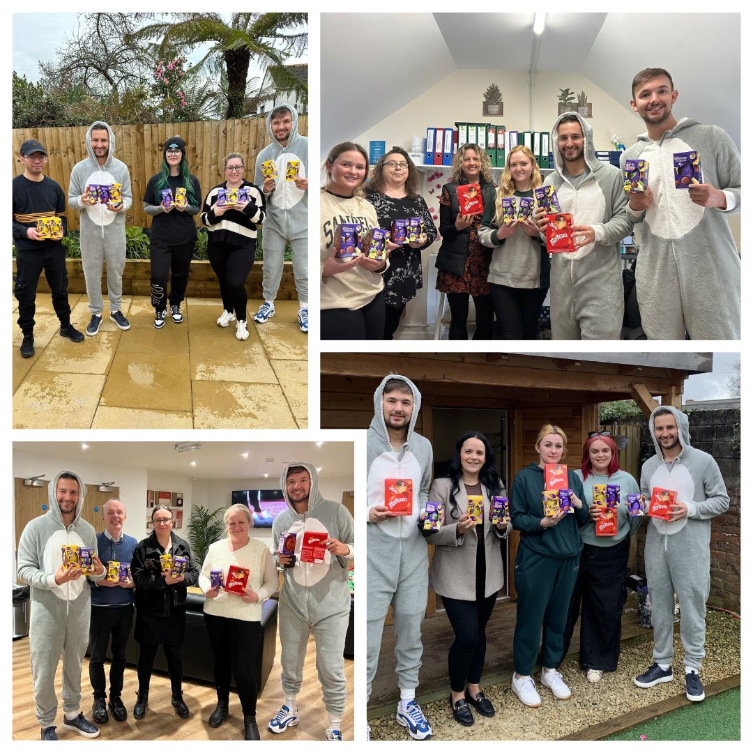 React's bunnies have been busy delivering chocolate eggs to our Individuals and staff, right in time for Easter! Happy Easter all 🐰 #React #ImprovingLives #HappyEaster