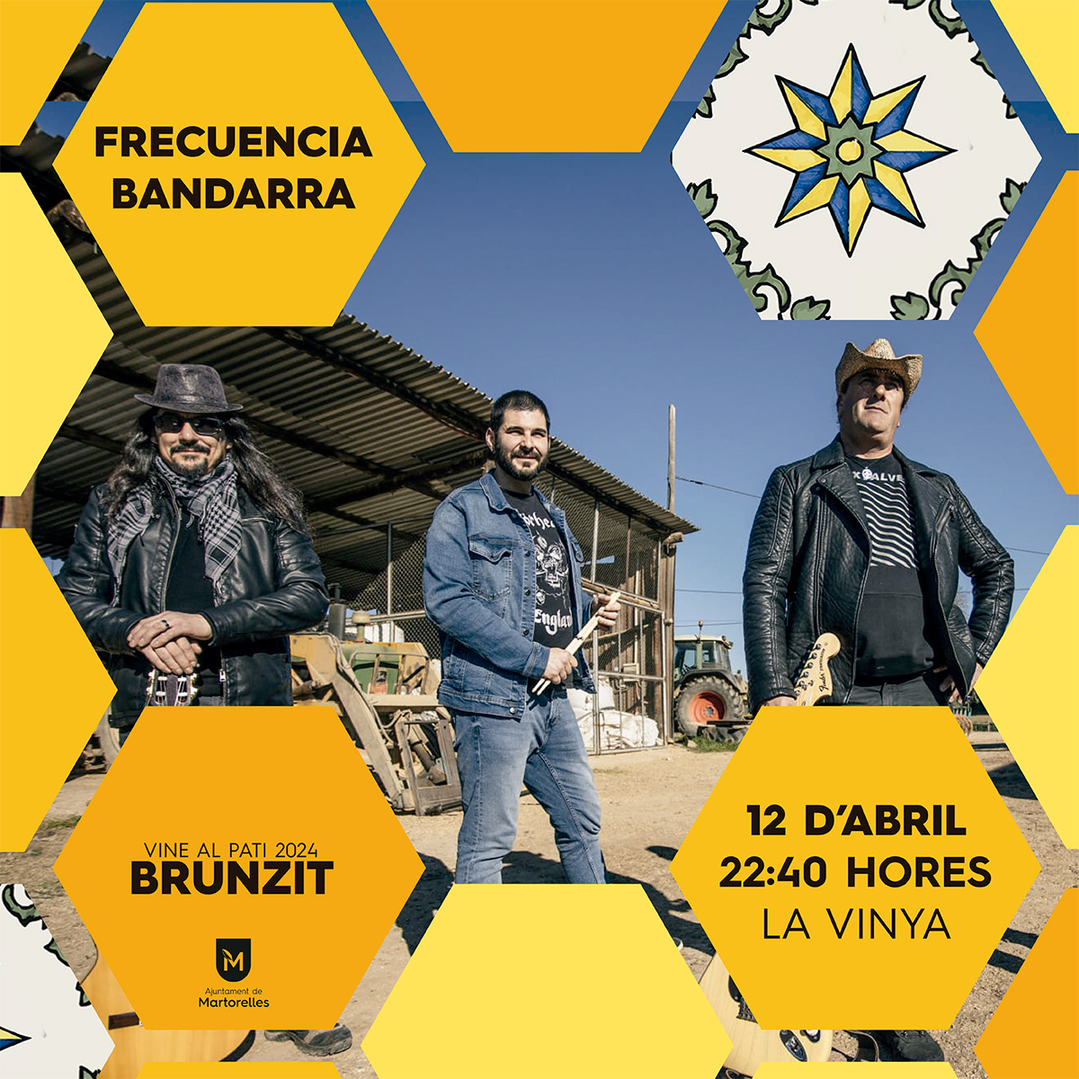 🎭 El divendres 12 d'abril, nit musical al Festival Brunzit-VAP de #Martorelles 👇 🥁 Cambòdia  (19:20 h.) 🎙️ Sandra Bautista (20:40 h.) 🎸 Frecuencia bandarra (22:40 h.) 📌 a La VInya 🎟️ 3€ els tres concerts 👉 + info 👇 martorelles.cat/brunzit #Música #BrunzitMartorelles