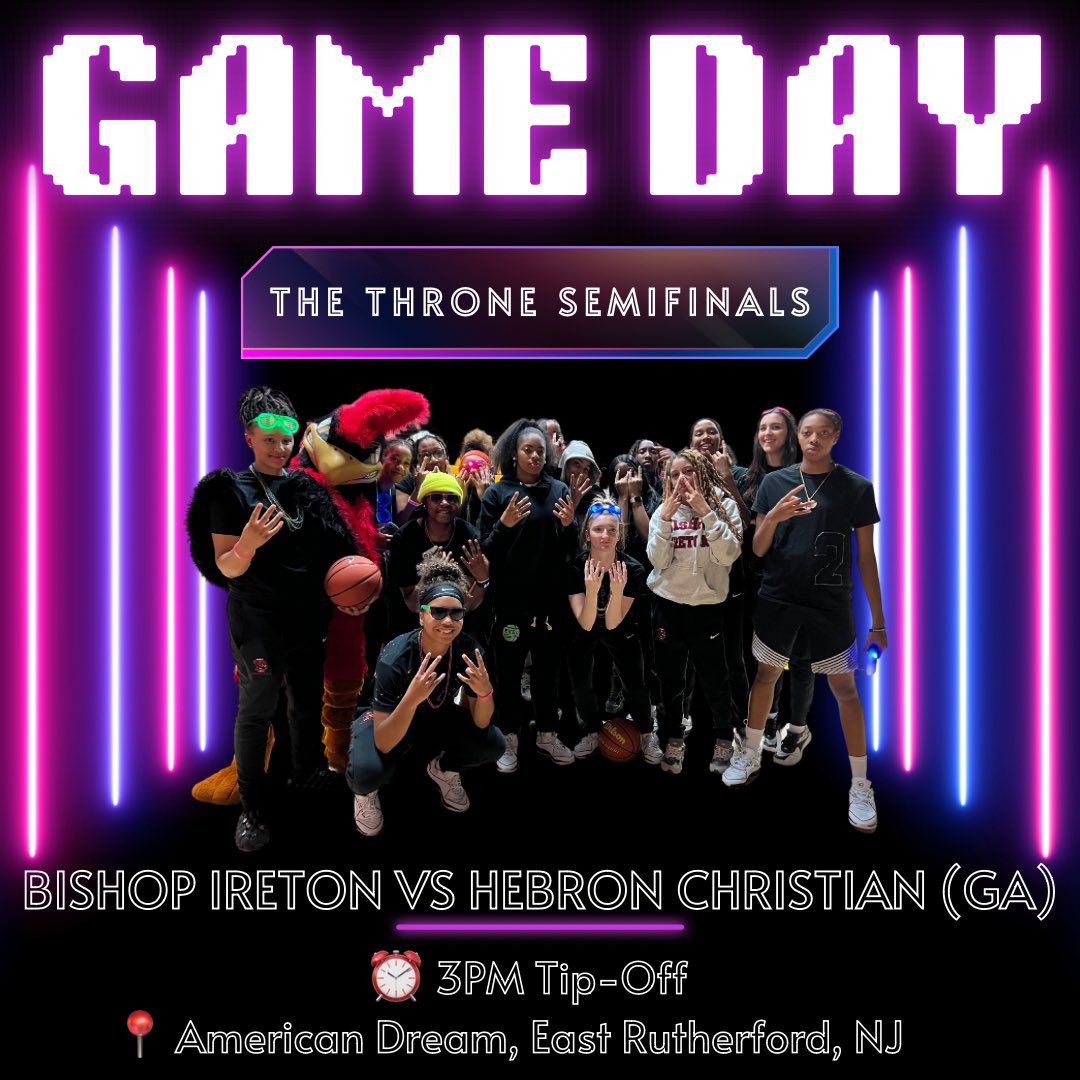 It’s Game Day - The Throne Semifinals! 🆚 Hebron Christian Academy (GA) ⏰ 3PM Tip-Off 📍 American Dream, East Rutherford, NJ 🏀 Let’s Go BI! 📺 Tune In On NBA TV