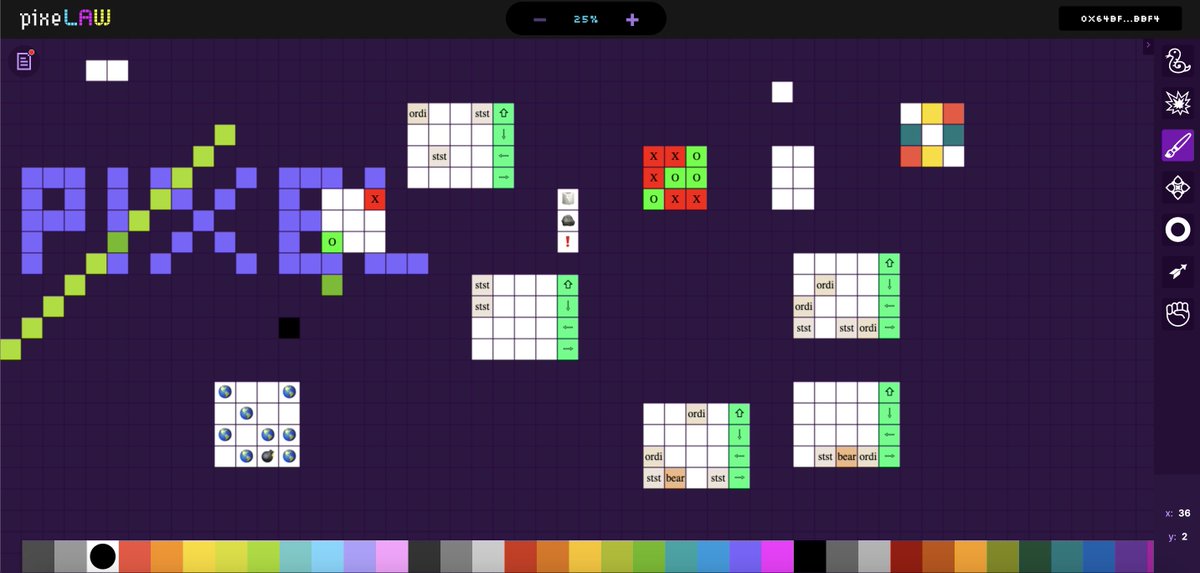 We are excited to announce the first public release of PixeLAW!

Paint, play, and interact within a pixel-based autonomous world.

Enter the world: pixelaw.xyz.
Discover more in our detailed article: medium.com/@0xpixelaw/pub…