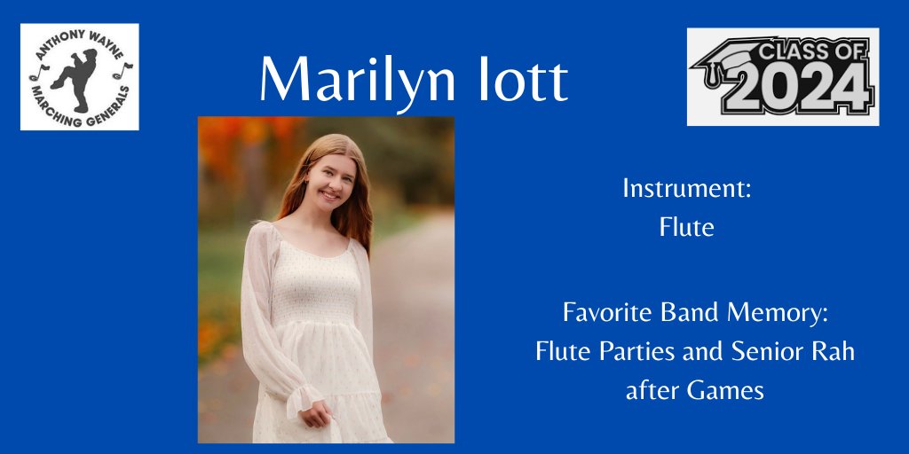 Senior Spotlight - highlighting our awesome Band students!