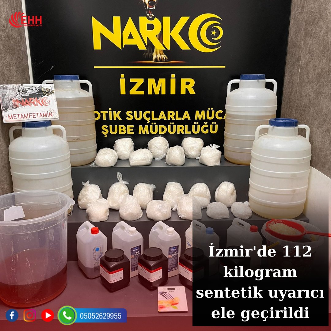 İzmir'in Bornova ilçesinde bir evde 112 kilogram sentetik uyarıcı ele geçirildi, 5 şüpheli gözaltına alındı.
#izmir #egesondakika #narkotik #izmirsondakika #egehaberhatti #egegündem #aahaber #ajans