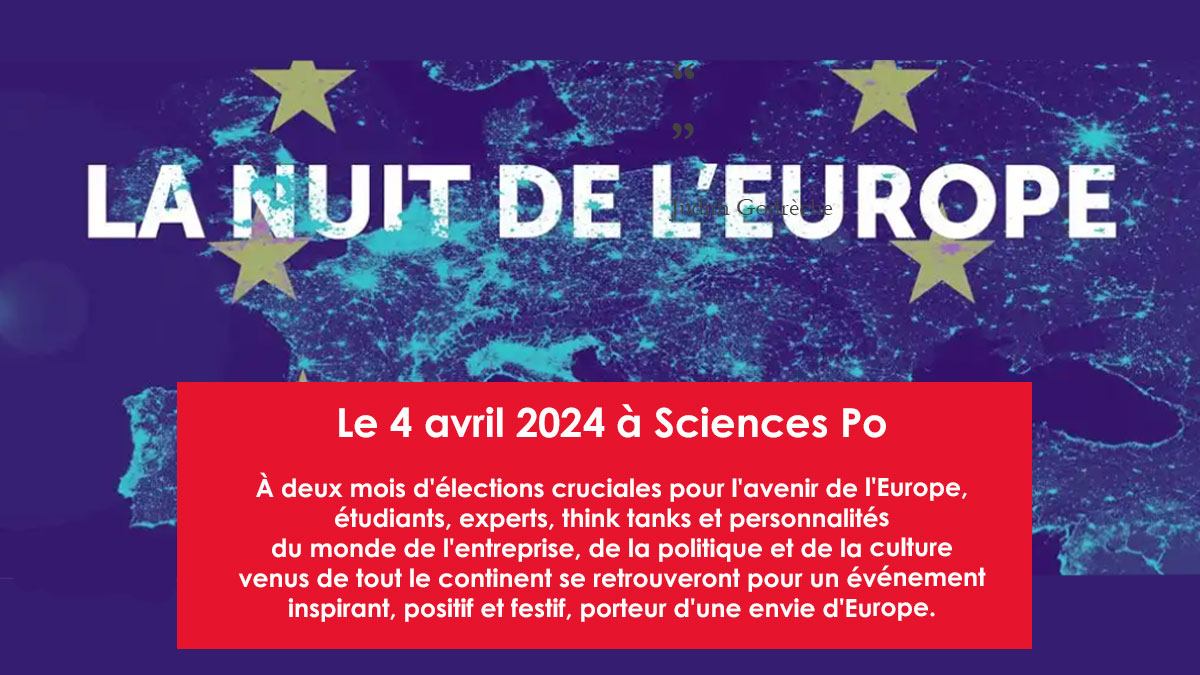 Rejoignez-nous pour "La Nuit de l'#Europe" le 4 avril à <a href="/sciencespo/">Sciences Po</a> ! 
Un événement co-organisé par <a href="/LesGracques/">LesGracques</a> <a href="/Grand_Continent/">Le Grand Continent</a> <a href="/_Terra_Nova/">Terra Nova, le think tank</a> et <a href="/j_jaures/">Fondation Jean-Jaurès</a>, en partenariat avec <a href="/LesEchos/">Les Echos</a> <a href="/lecrayonmedia/">Le Crayon</a> <a href="/ARTEfr/">ARTE</a> et Galleria Continua
Infos/réservations ➡ tinyurl.com/44s7jyes