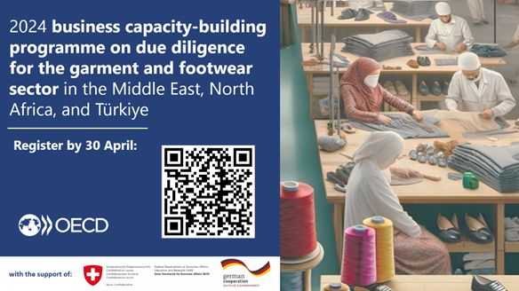 🌍Open Call: Garment & Footwear Capacity-Building in MENA & Türkiye! Free training for businesses on risk-based #duediligence to enhance sustainability in #Egypt #Jordan #Morocco #Tunisia & #Türkiye. Webinars, case studies & peer feedback. By 30 April: bit.ly/MENADDregistra… 📅