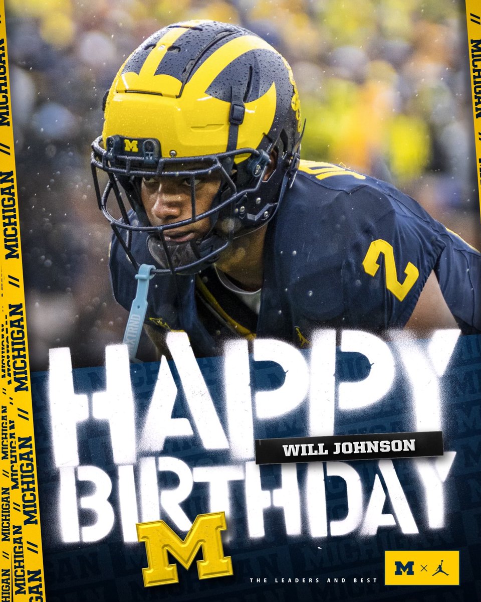 Happy Birthday to ⁦@Willj1228⁩ ! Have a blessed day! #GoBlue🔵