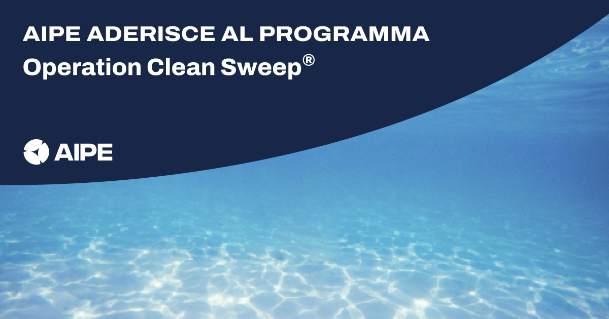 Aipe aderisce al programma internazionale Operation Clean Sweep® (OCS) per uno sviluppo sostenibile in linea con gli obiettivi del Green Deal europeo il cui fine è l'azzeramento della dispersione di granuli e microplastiche nell'ambiente. tinyurl.com/2pkr5dhm