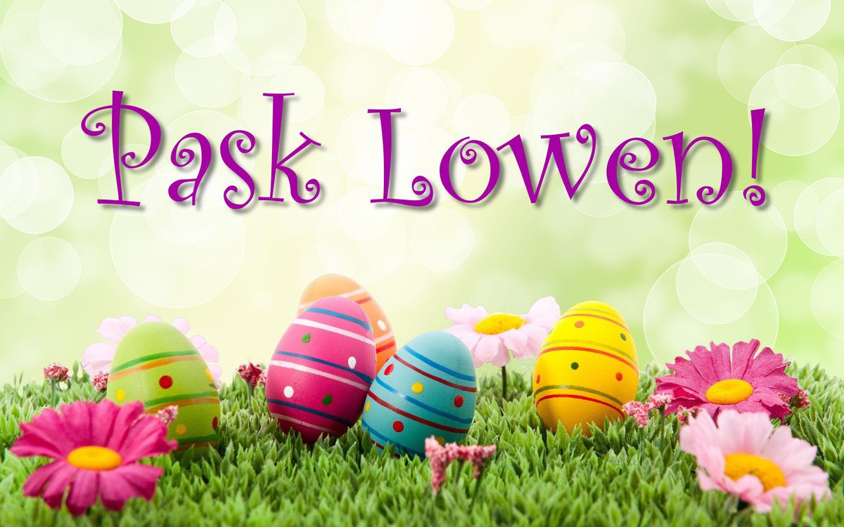 Easter in Cornish is “Pask”, so to say Happy Easter we say “Pask Lowen!” 🐣