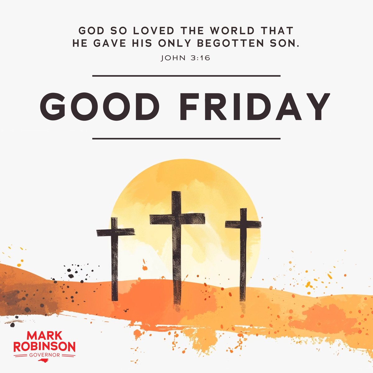 Yolanda and I wish you and your family a blessed Good Friday, and a joyous Easter weekend.