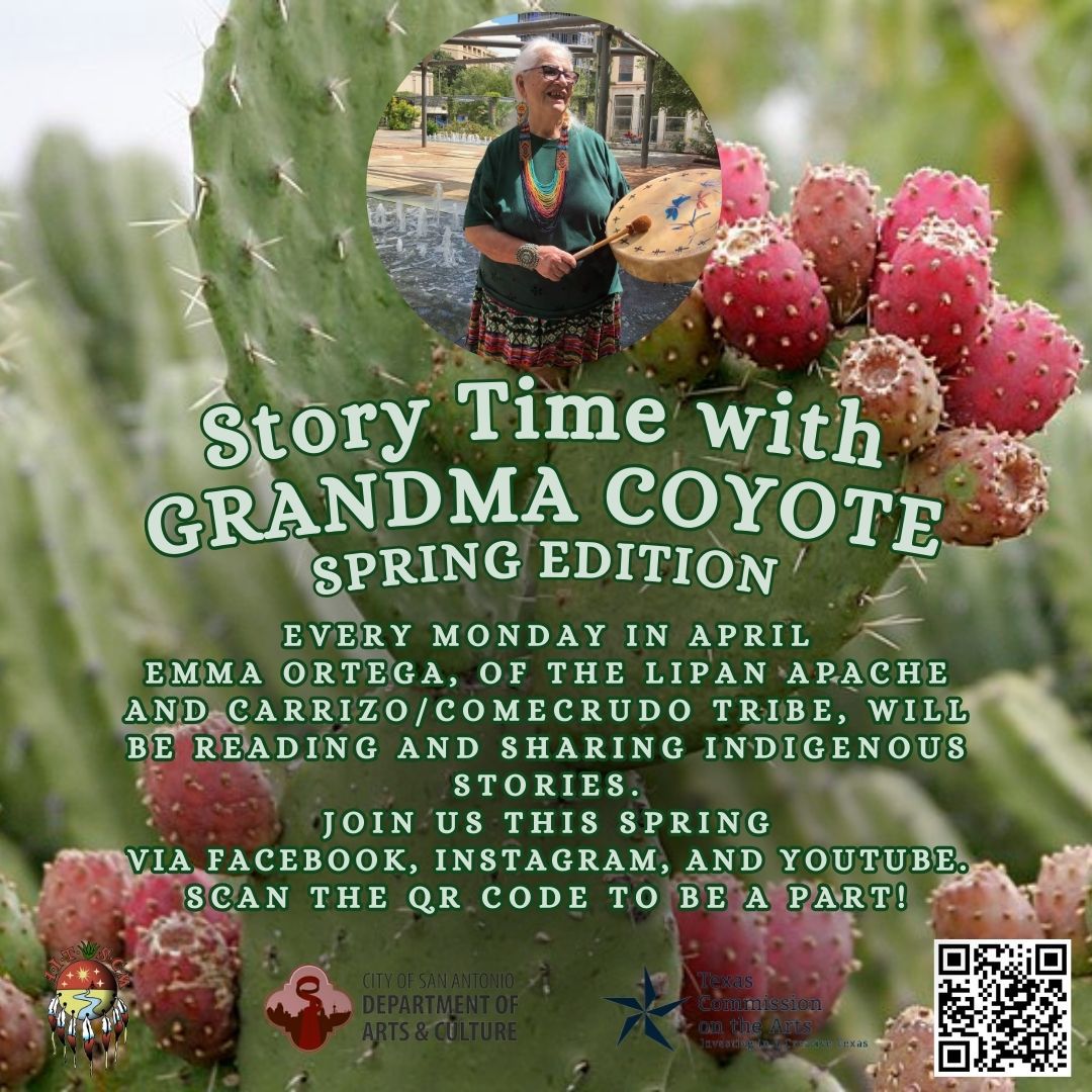 It’s that time of year again! Join us alongside Grandma Coyote in this years installment of springtime storytelling, with a new episode every Monday in April. Tune in on our Youtube, Instagram, and Facebook page this April 1st to catch the action!