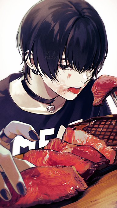 「food on face tongue」 illustration images(Latest)