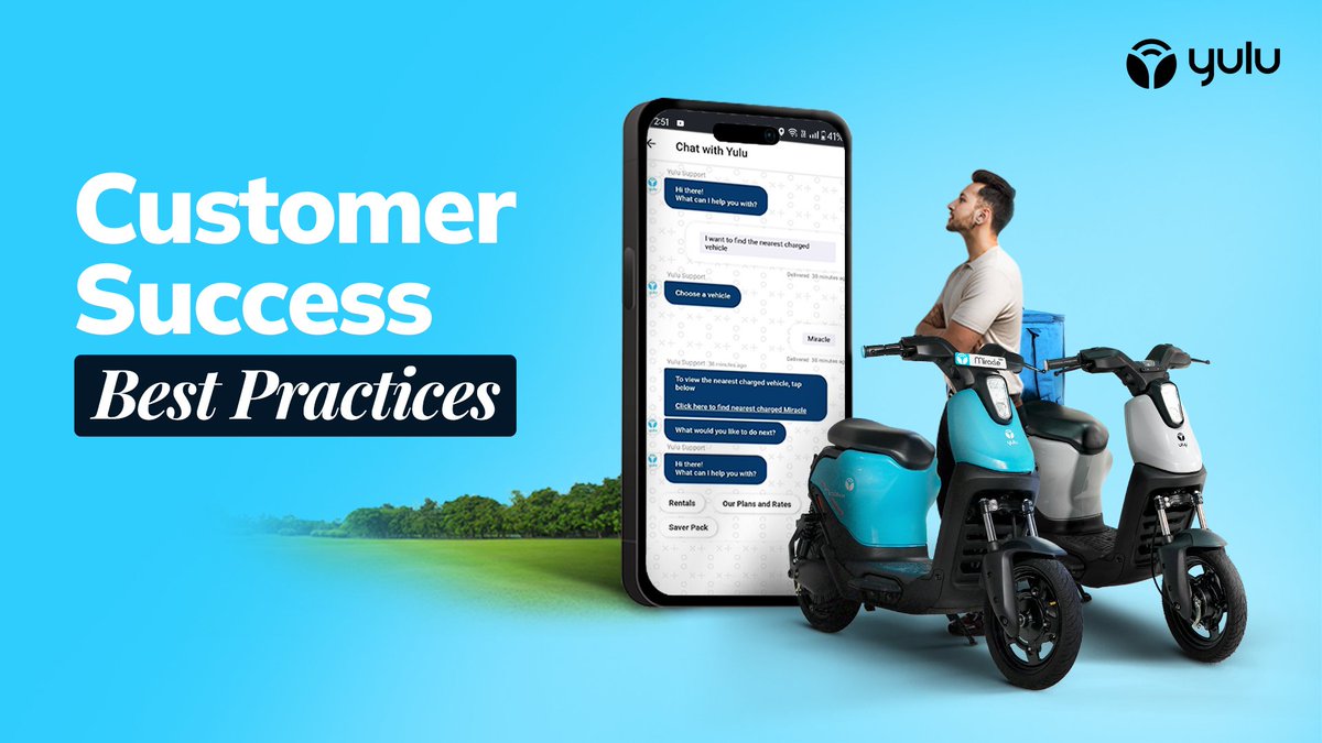 #Yulu goes beyond meeting customer expectations, integrating a customer-centric philosophy into its core. Dive into the customer success playbook by Ayushi Mishra, Head of Customer Experience, to learn more! Read⬇️ yulu.bike/blogposts/cust…… #Yulu #YuluBikes #RideWithYulu