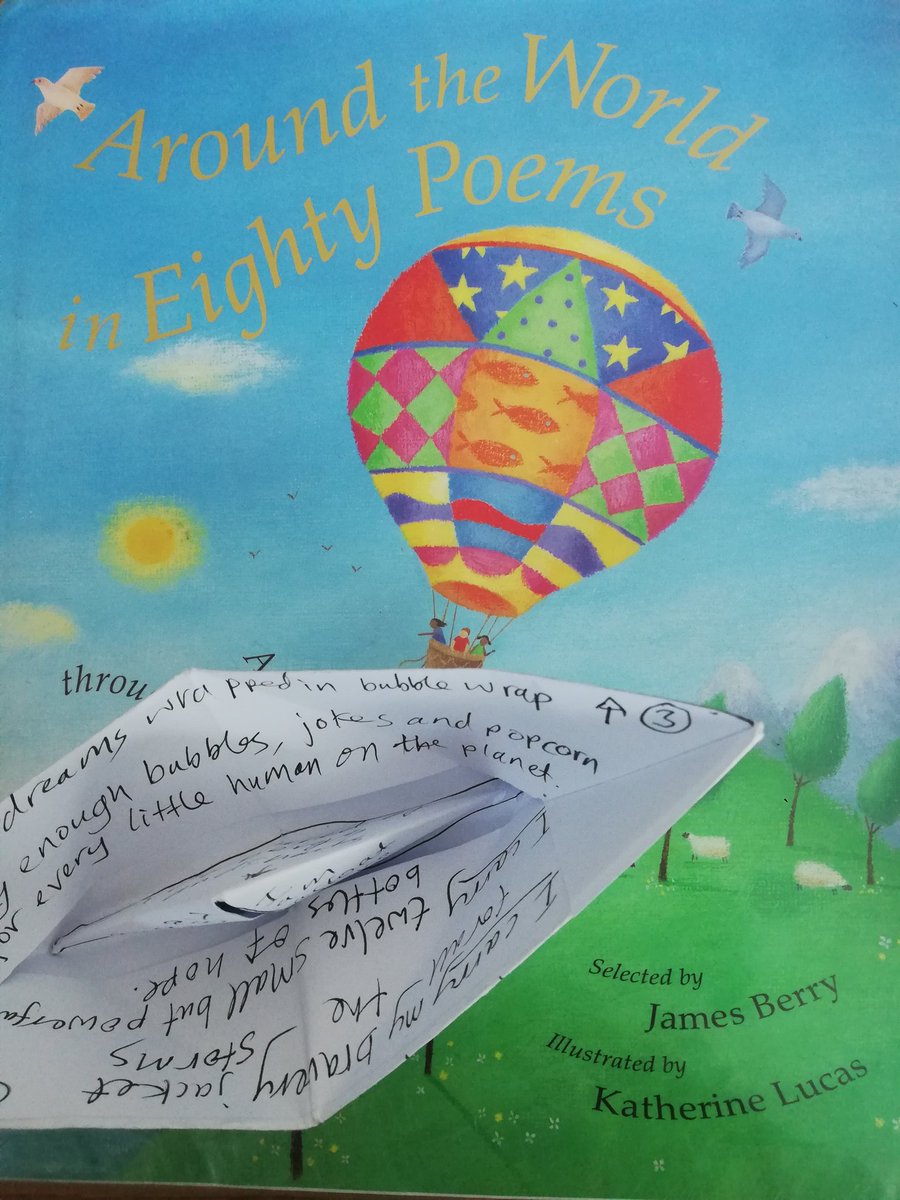 This #EasterHolidays join my free #poetry & craft workshops for families 6th April 2-4 @Better_Balham Travel the world by kite, baloon & boat! Part of my #spinefestival residency w @ApplesAndSnakes inspired by @JamesBerryPoet's anthology 'Around the world in 80 poems'